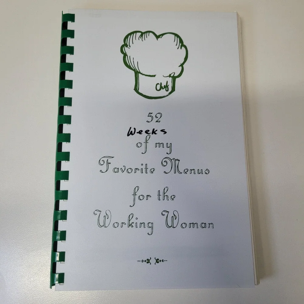 Vintage‎ 52 Weeks of Favorite Menus for the Working Woman Cookbook Recipe Binder